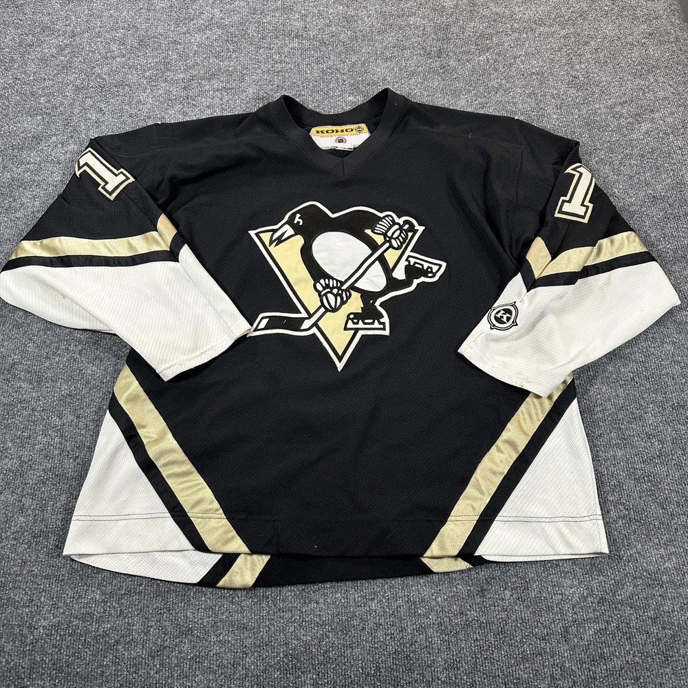 Koho Pittsburgh Penguins Jersey Mens 2XL Black Good Vintage Hedberg 1 NHL Hockey